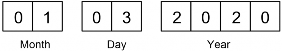 Month Day Year 01-03-2020 